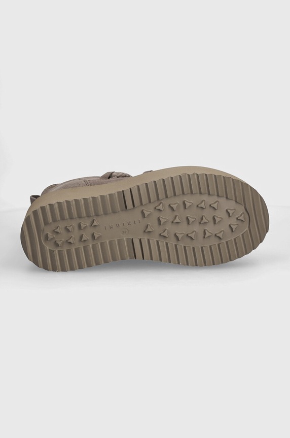 Μπότες χιονιού σουέτ Inuikii Classic Low Platform 1001.006.0012.030.Grey γκρί