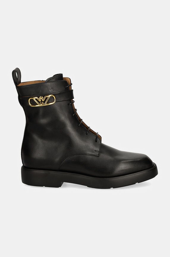 Členkové topánky Emporio Armani EW000423.AF11991.UC001 čierna AW24