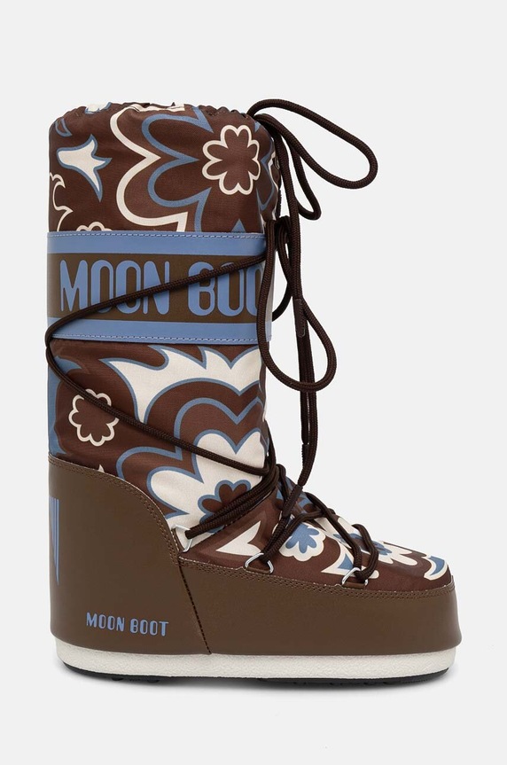 Moon Boot śniegowce MB ICON FLOWER 80D1402940.MH07 brązowy AW24