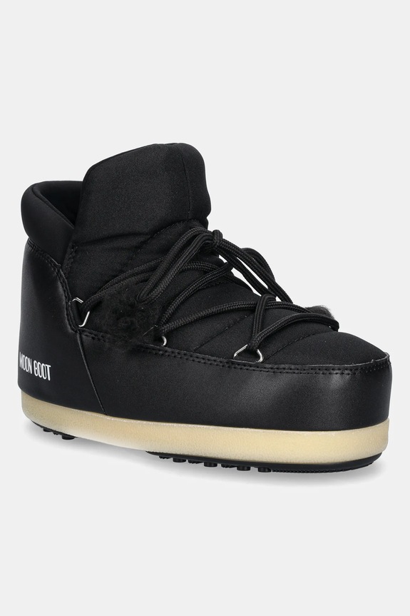 Čizme za snijeg Moon Boot MB EVX PUMPS NYLON imitacija zrnate kože crna 80D1470020.N001