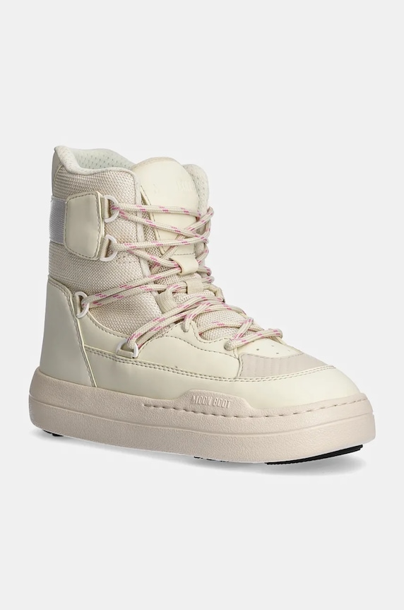 Μποτάκια Moon Boot MB PARK SNEAKER BOOT συνθετικό μπεζ 80D2470060.L002