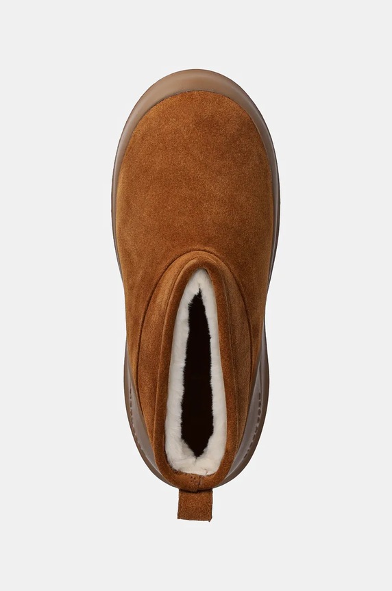 Čizme za snijeg od brušene kože Moon Boot MB LUNA LOW BOOT SUEDE smeđa 80D2480040.M008