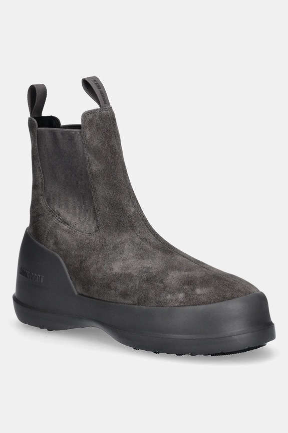 Moon Boot suede snow boots MB LUNA CHELSEA SUEDE non-insulated gray 80D2480050.H005