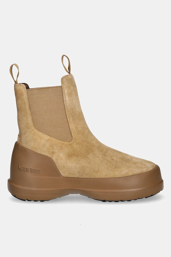 Semišové kotníkové boty Moon Boot MB LUNA CHELSEA SUEDE 80D2480050.L003 hnědá AW24