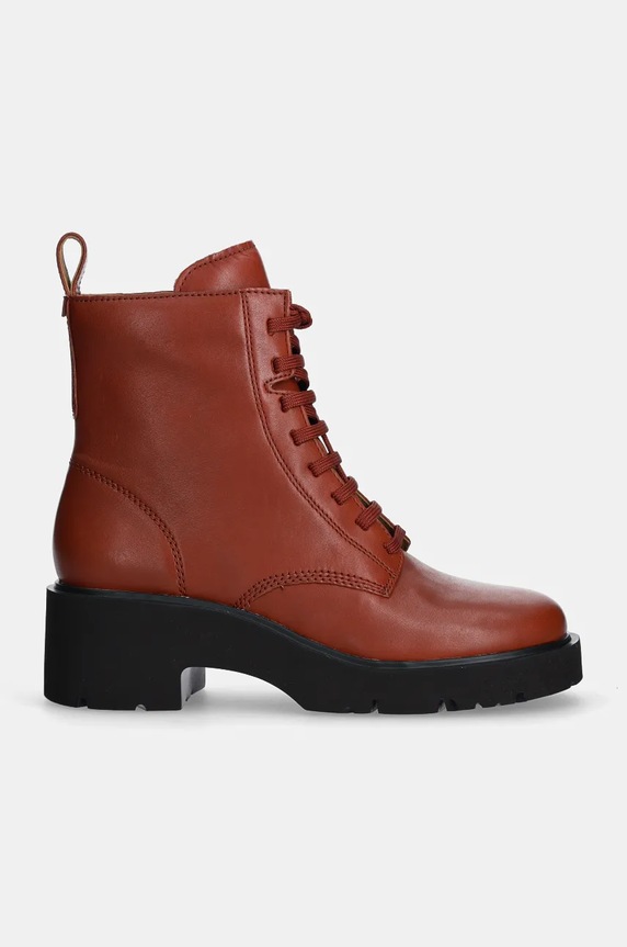 Шкіряні черевики Camper Milah K400577.011 помаранчевий AW24