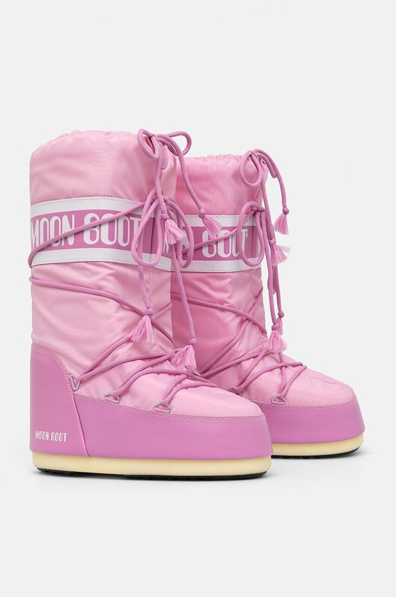 Snehule Moon Boot MB ICON NYLON 80D1400440.J001 ružová AW24