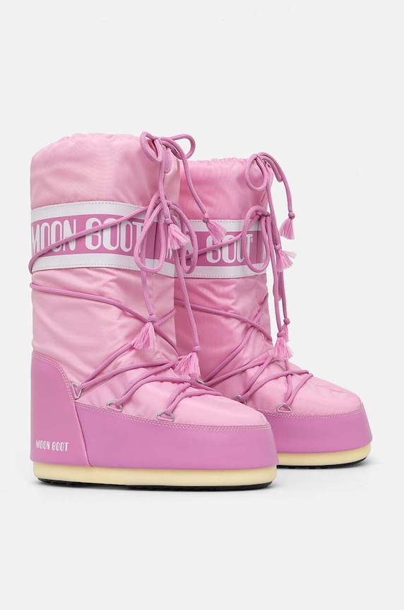 Snehule Moon Boot MB ICON NYLON 80D1400440.J001 ružová AW24