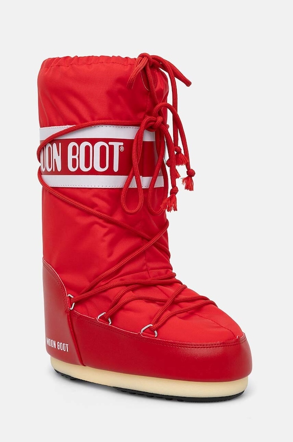 Moon Boot śniegowce MB ICON NYLON syntetyczny czerwony 80D1400440.D001