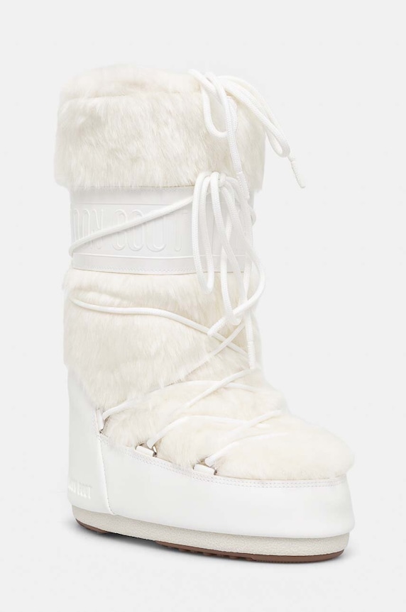 Moon Boot śniegowce MB ICON FAUX FUR syntetyczny biały 80D1408900.A002