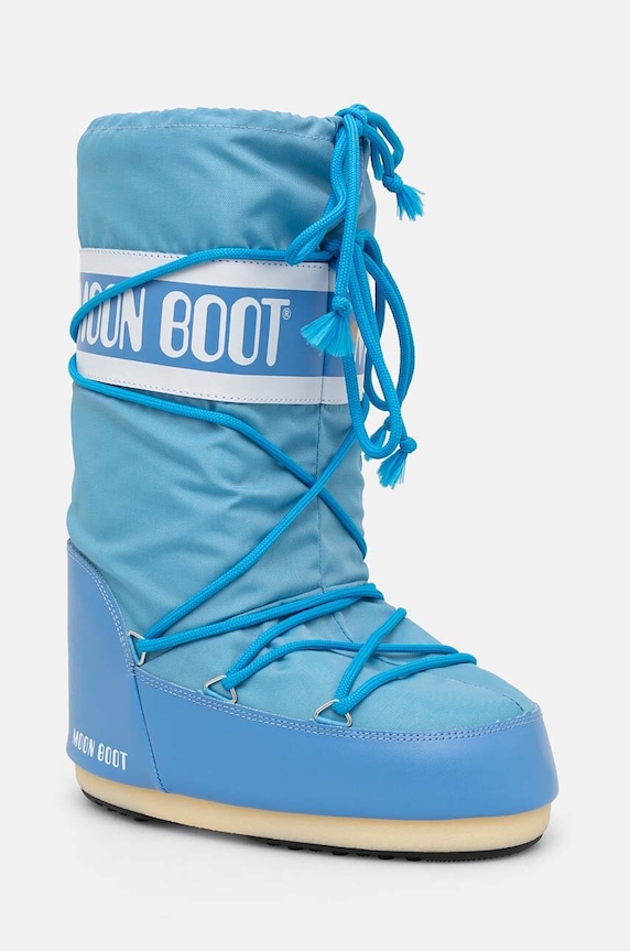 Moon Boot stivali da neve MB ICON NYLON tessile blu 80D1400440.F004