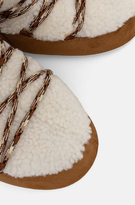 Moon Boot śniegowce zamszowe MB ICON SHEARLING brązowy 80D1402610.MA03