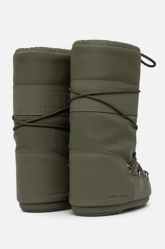 Čizme za snijeg Moon Boot MB ICON RUBBER zelena 80D1402760.M006