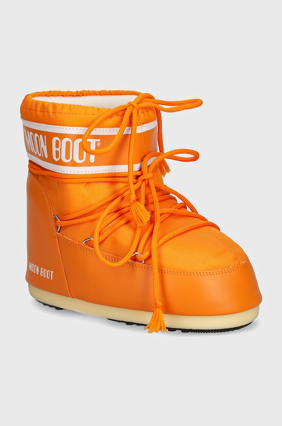 Moon Boot śniegowce MB ICON LOW NYLON imitacja skóry licowej pomarańczowy 80D1409340.C001