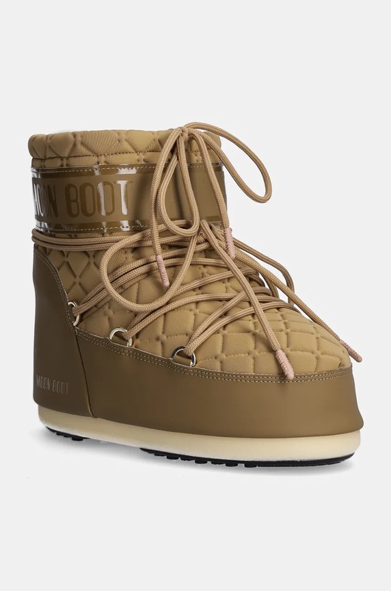 Moon Boot śniegowce MB ICON LOW QUILT syntetyczny zielony 80D1409540.M013