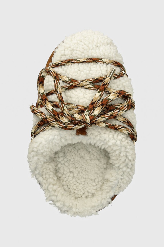 Moon Boot kapcie MB MULE SHEARLING brązowy 80D1460240.MA03