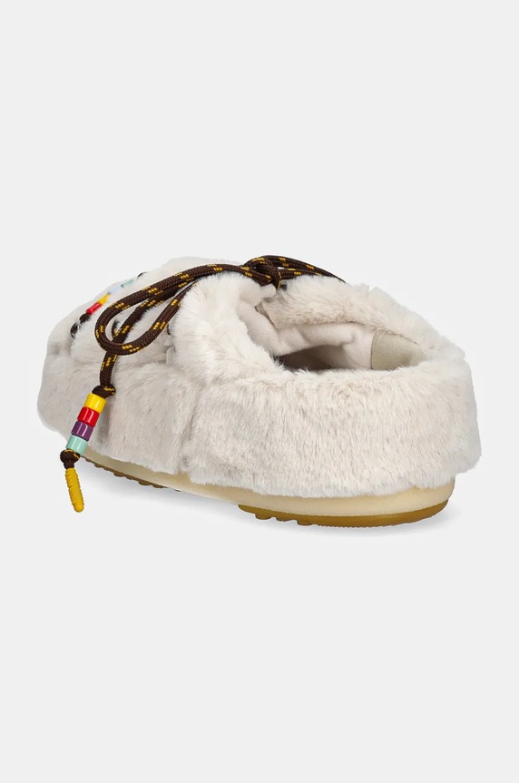 Παπούτσια Παντόφλες Moon Boot MB MULE FAUX FUR BEADS 80D1460250.L002 μπεζ