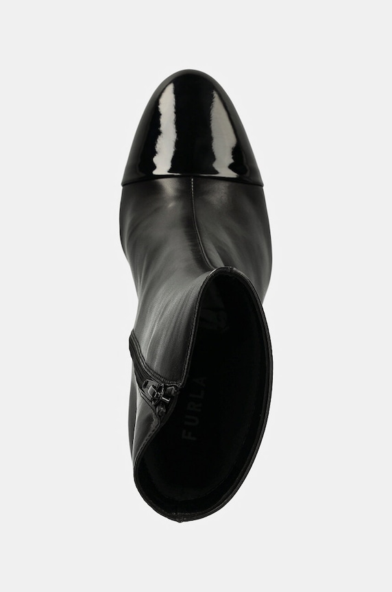 Furla bőr csizma Essential Ankle Boot fekete YI65FNU.NE0000.O6000