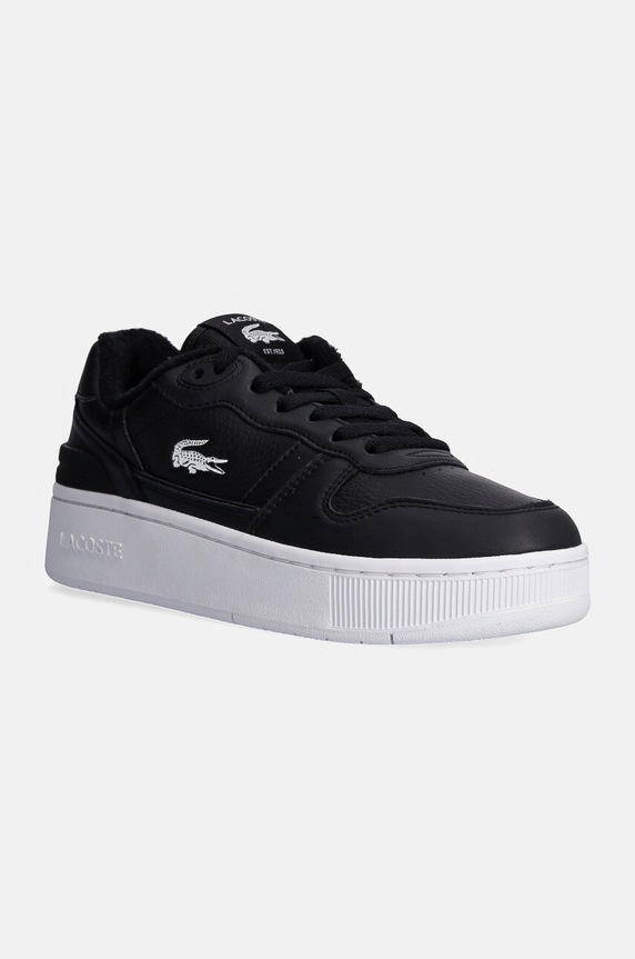 Lacoste sneakers din piele T-Clip Platform textil negru 48SFA0046