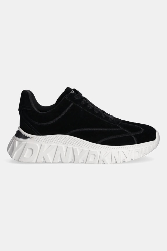 Tenisice od brušene kože Dkny Laeoni K4408656.BLK crna AW24