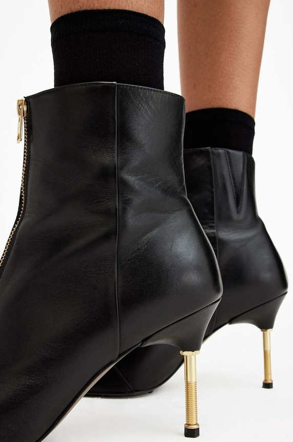 Kožené kotníkové boty AllSaints Natasha Boot W001FB