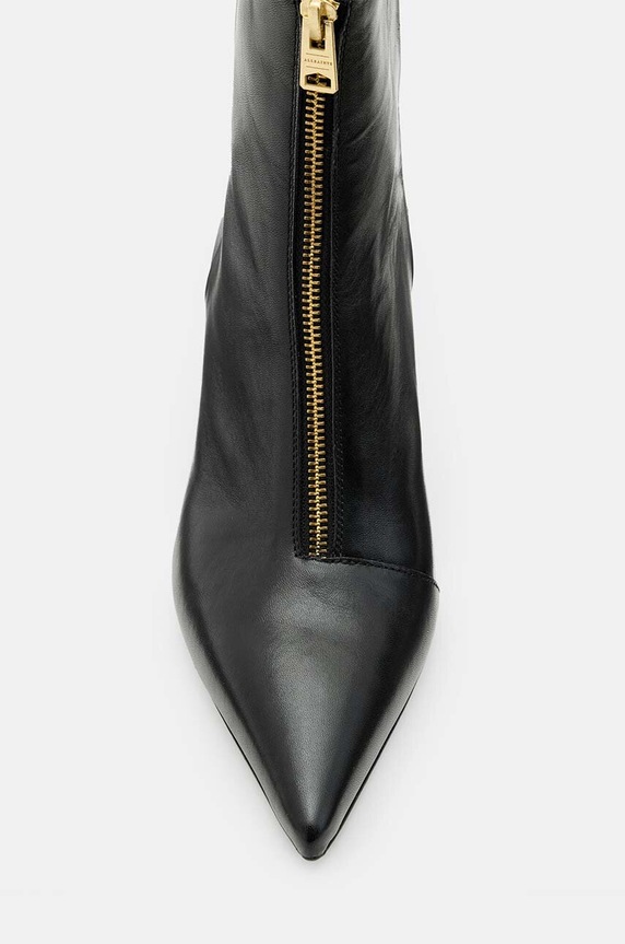 Boty Kožené kotníkové boty AllSaints Natasha Boot W001FB černá