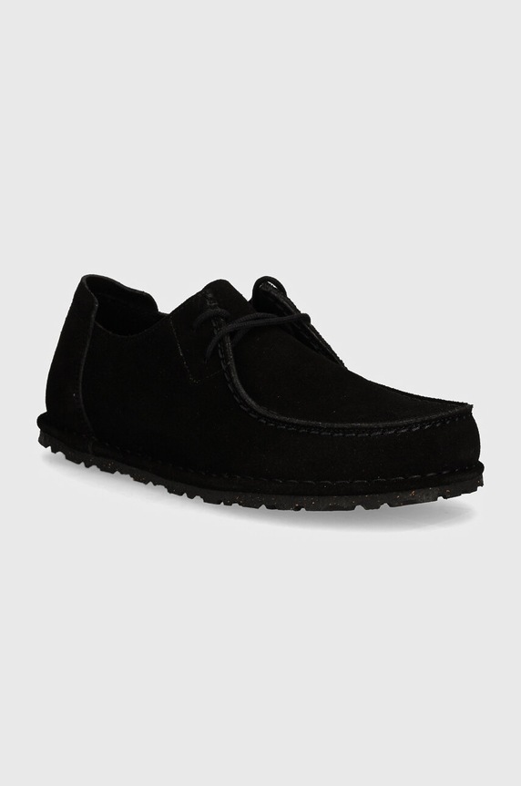 Birkenstock nubuck half-shoes Utti Lace nubuck black 1028740