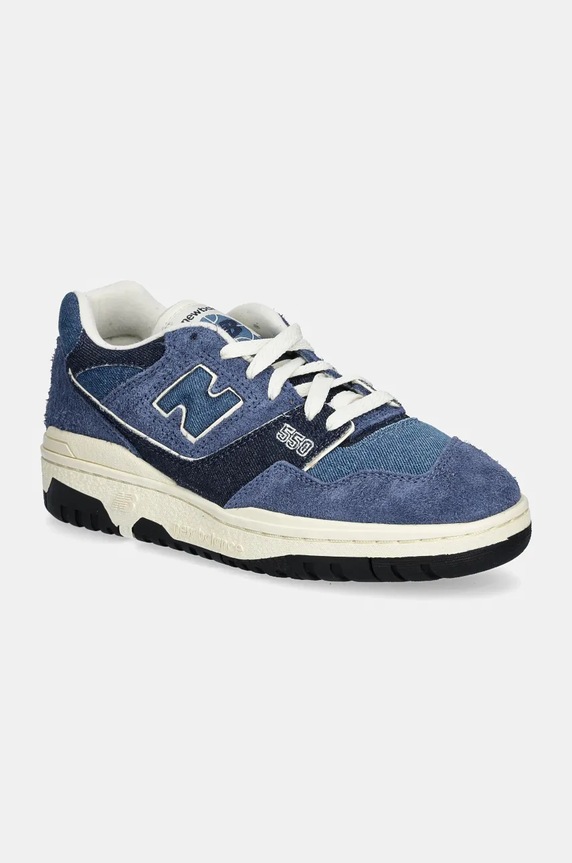 Tenisky New Balance 550 semišová koža tmavomodrá BBW550GH