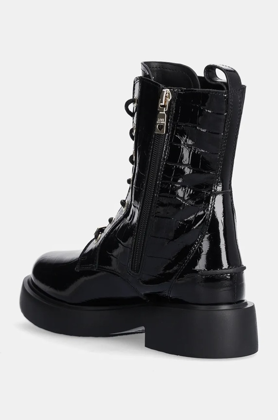 Παπούτσια Δερμάτινα workers Love Moschino JA24194G0LIB0000 μαύρο