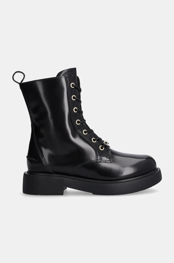 Kožne gležnjače Love Moschino JA24194G0LJD0000 crna AW24