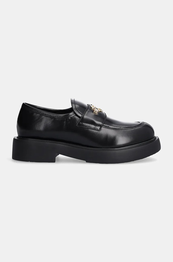 Δερμάτινα μοκασίνια Love Moschino JA10404G0LJD0000 μαύρο AW24