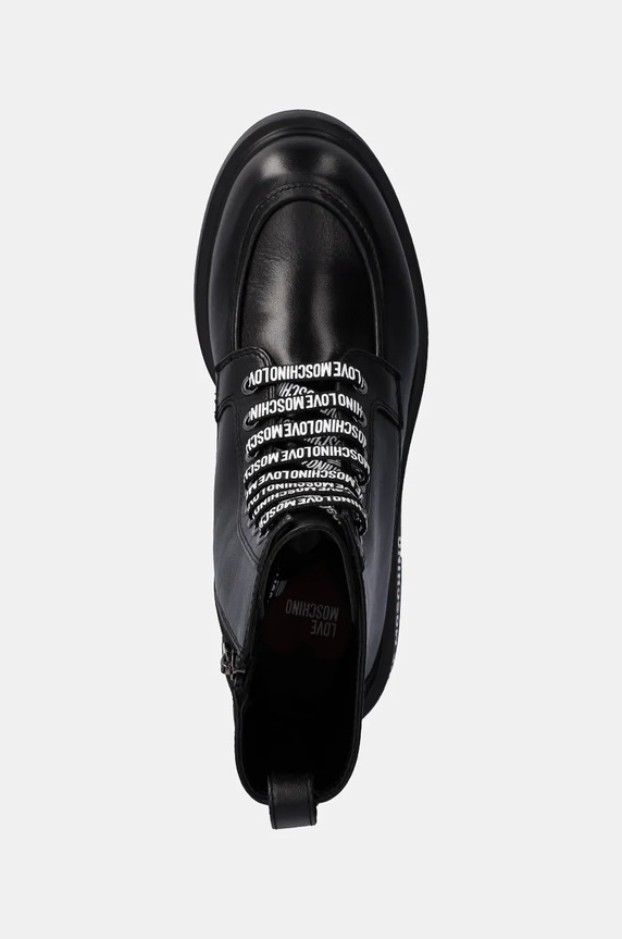 Kožené workery Love Moschino černá JA24214G0LIA0000