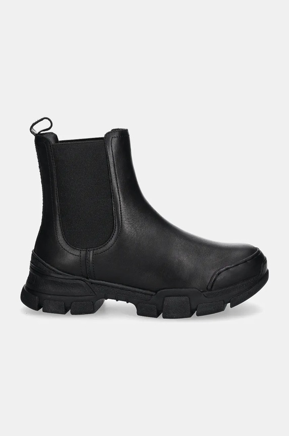 Kožené kotníkové boty Love Moschino JA15504G0LIA0000 černá AW24