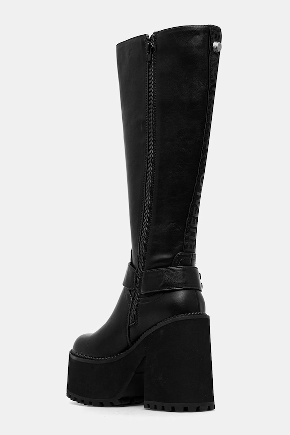Scarpe Buffalo stivali Killah Bike Hi 1220053.BLK nero