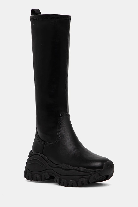 Buffalo kozaki Lola Stretch Boot Hi nieocieplane czarny 1220055.BLK