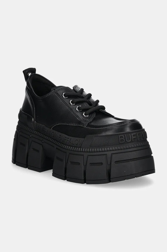 Buffalo scarpe Gospher Lace Up Cs platform nero 1622349.BLK