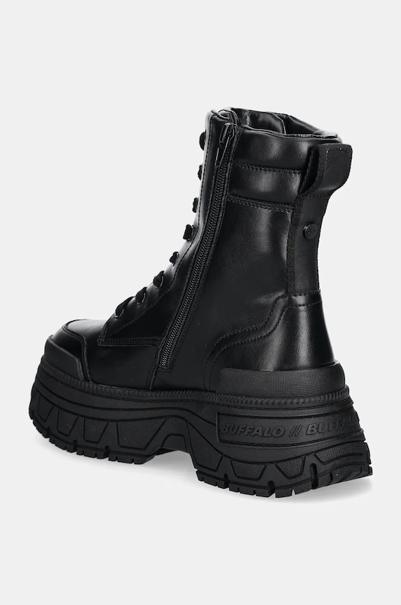 Cipők Buffalo bokacsizma Fusion Lace Up Mid 1622519.BLK fekete