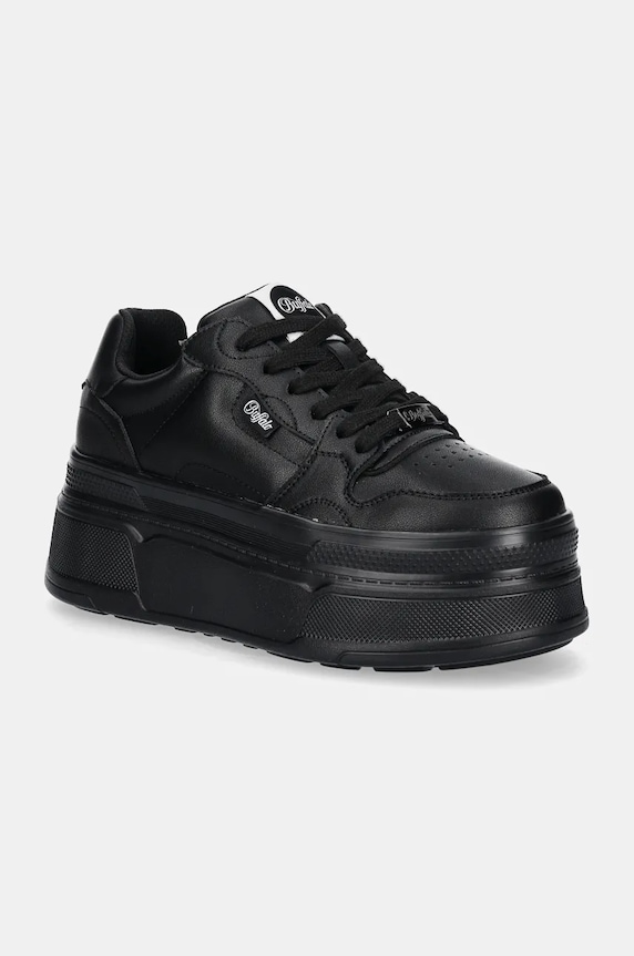 Tenisice Buffalo Besu imitacija zrnate kože crna 1636260.BLK
