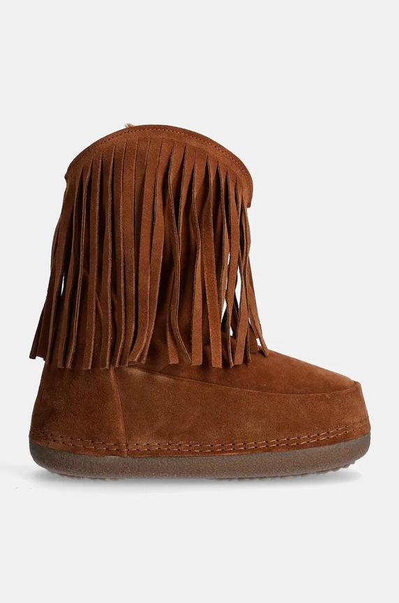 Inuikii śniegowce zamszowe Cowboy Fringes 75101.065.Brown brązowy AW24