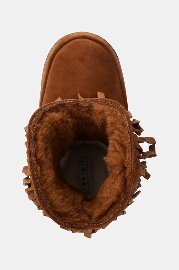 Inuikii śniegowce zamszowe Cowboy Fringes brązowy 75101.065.Brown