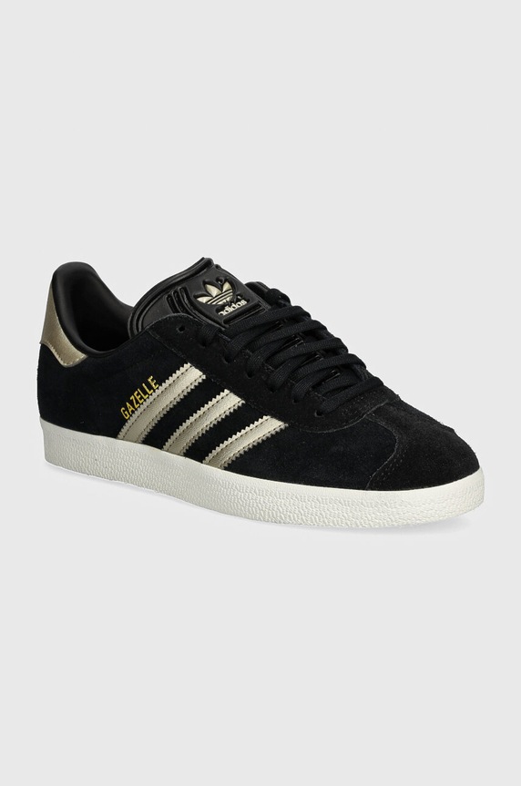 Tenisice adidas Originals Gazelle imitacija zrnate kože crna IG4397