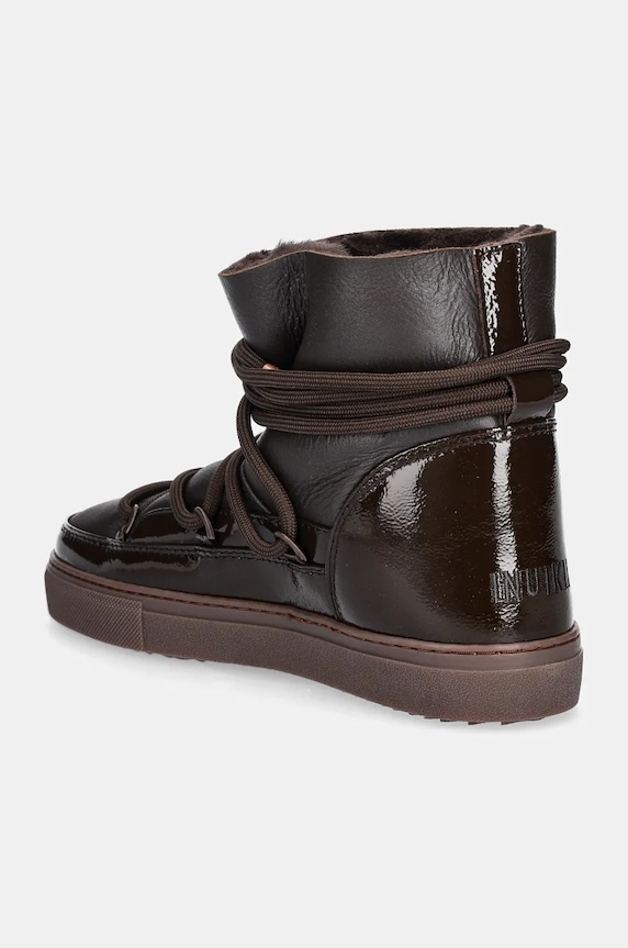 Shoes Inuikii leather snow boots Gloss 75202.007.Brown brown