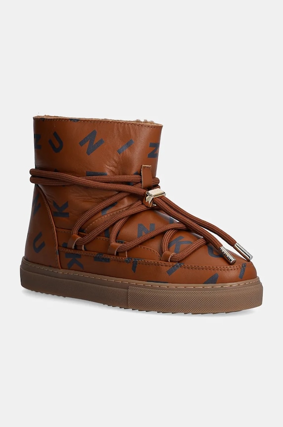 Kožne cipele za snijeg Inuikii Full Leather Print Planet friendly smeđa 75202.088.Brown
