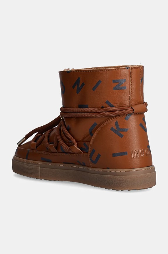 Obuća Kožne cipele za snijeg Inuikii Full Leather Print 75202.088.Brown smeđa