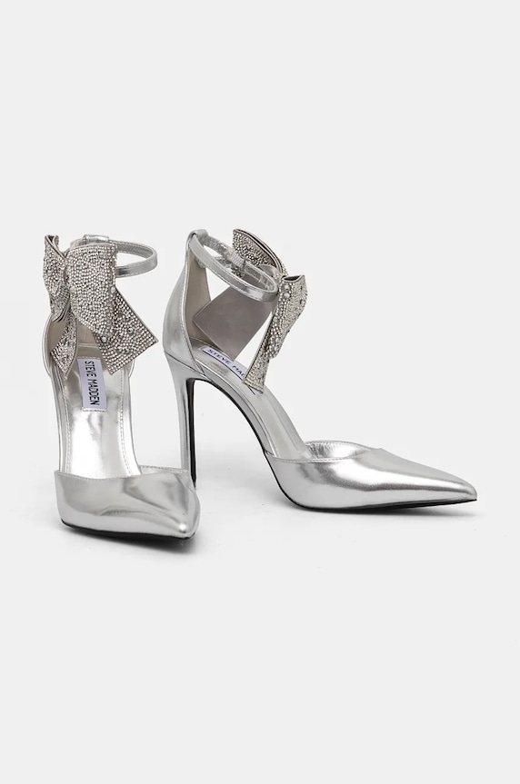 Obutev Visoke pete Steve Madden Deville SM11003196.751 srebrna