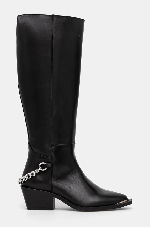 Kožené čižmy Steve Madden Xayenne SM11003321.017 čierna AW24