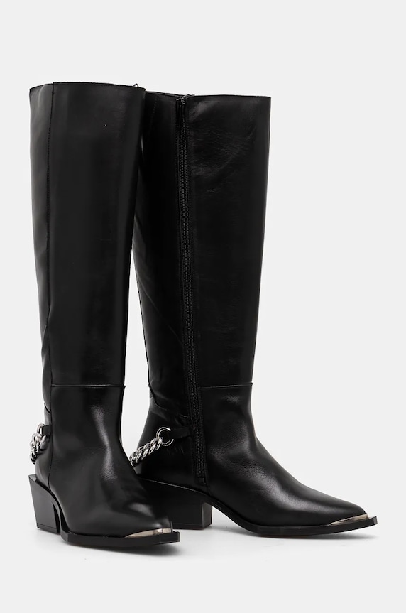 Obuv Kožené čižmy Steve Madden Xayenne SM11003321.017 čierna