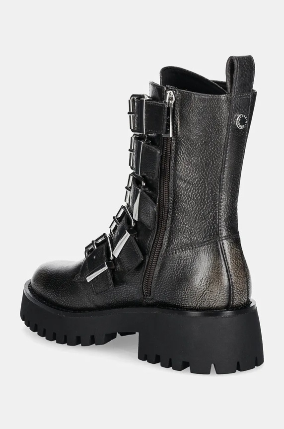 Obuv Kožené členkové topánky Steve Madden Director SM11003347.048 sivá