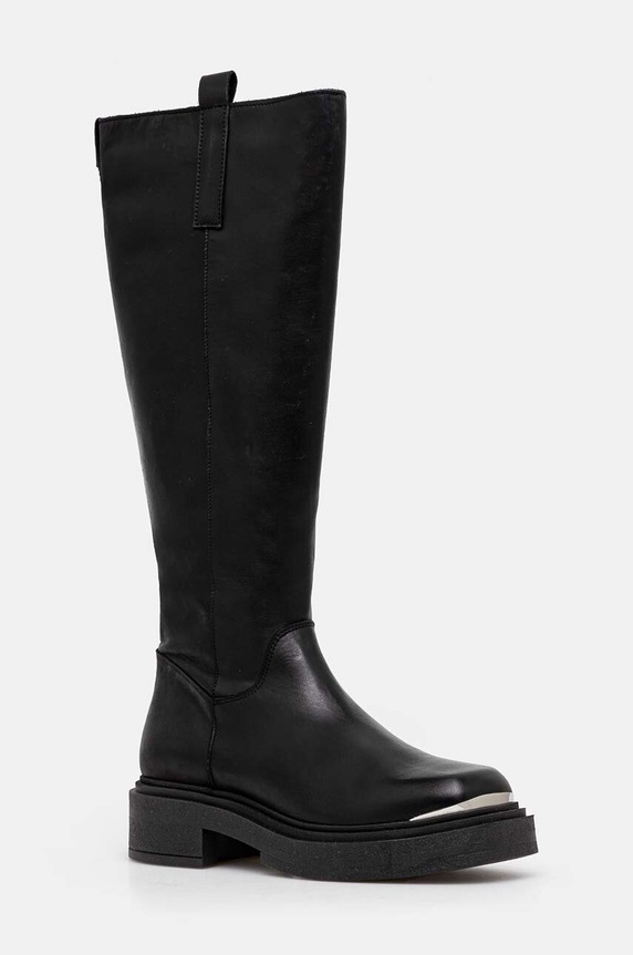 Кожаные сапоги Steve Madden Constance без утепления чёрный SM11003238.017