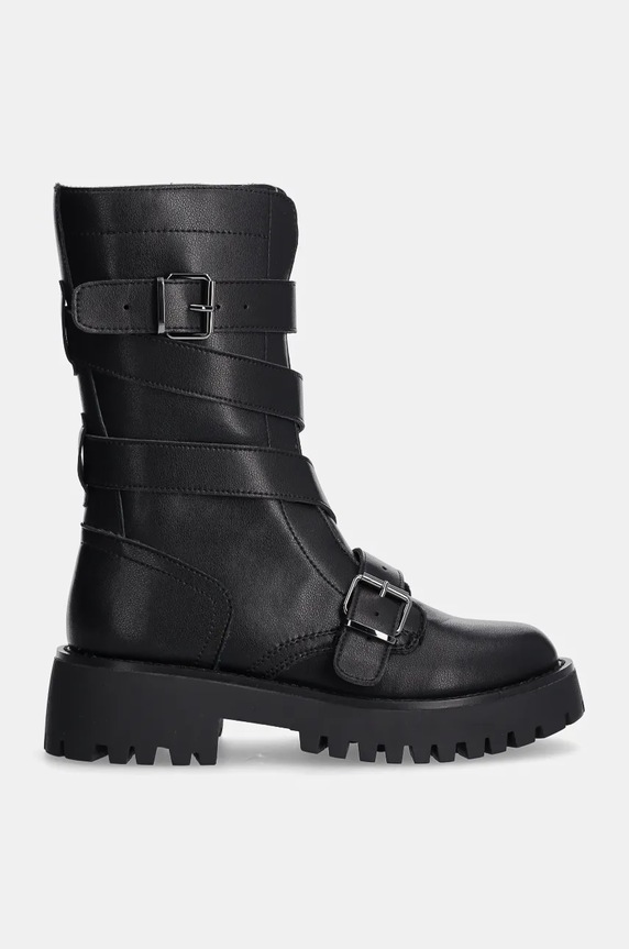 Kožené kotníkové boty Steve Madden Devlin SM11003349.05O černá AW24