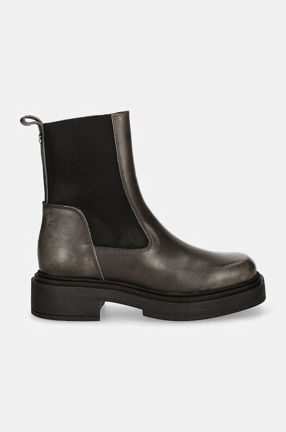 Steve Madden bőr bokacsizma Churro SM11003363.DGL szürke AW24